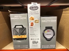 QUANTITY OF KITCHEN & APPLIANCES ITEMS TO INCLUDE QUEST ELECTRIC PANCAKE MAKER & CREPE MAKER | EXTRA LARGE COOKING SURFACE | NON STICK, EASY CLEAN UP | INCLUDES UTENSILS | PERFECT FOR PANCAKES, CREPE