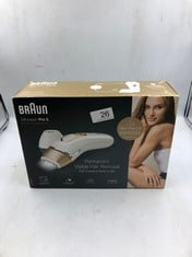 BRAUN IPL SILK-EXPERT PRO 5, AT HOME HAIR REMOVAL WITH POUCH, PRECISION HEAD AND VENUS RAZOR, ALTERNATIVE FOR LASER HAIR REMOVAL, GIFT FOR WOMEN, WHITE/GOLD, PL5137.  RRP £740: LOCATION - TOP 50 TABL