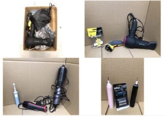 QUANTITY OF HEALTH & BEAUTY ITEMS TO INCLUDE REVLON HAIR DRYER : LOCATION - B