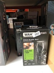 QUANTITY OF HEALTH & BEAUTY ITEMS TO INCLUDE WAHL AQUA BLADE 10 IN 1 MULTIGROOM, EYEBROW ATTACHMENT, BEARD TRIMMERS, BODY TRIMMERS, MEN’S BEARD TRIMMER, STUBBLE TRIMMING, BODY SHAVING, FACE GROOMING,