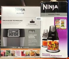 NINJA PROFESSIONAL CHOPPER [NJ1002UKBK] STACKABLE, 200W, BLACK + NINJA BLENDER: LOCATION - D