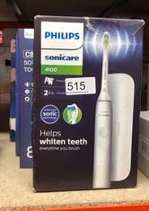 QUANTITY OF HEALTH & BEAUTY ITEMS TO INCLUDE PHILIPS SONICARE 4100 - PHILIPS SONICARE ELECTRIC TOOTHBRUSH FOR ADULTS WITH 1 X PHILIPS W2 OPTIMAL WHITE SONIC BRUSH HEAD IN WHITE, SLIM TRAVEL CASE AND