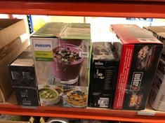 QUANTITY OF KITCHEN & APPLIANCES ITEMS TO INCLUDE PHILIPS BLENDER 3000 SERIES: LOCATION - E