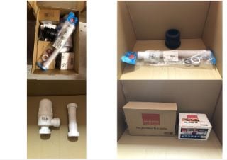 QUANTITY OF BATHROOM & PLUMBING ITEMS TO INCLUDE FLEXIBLE CONNECTOR: LOCATION - E