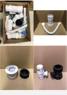 QUANTITY OF BATHROOM & PLUMBING ITEMS TO INCLUDE TWIN APPLIANCE CONNECTOR: LOCATION - E