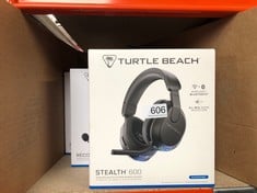 QUANTITY OF TV & AUDIO ITEMS TO INCLUDE TURTLE BEACH STEALTH 600 BLACK PLAYSTATION WIRELESS GAMING HEADSET W/ 80 HR BATTERY, 50MM SPEAKERS & BLUETOOTH FOR PS5, PS4, NINTENDO SWITCH, PC AND MOBILE: LO