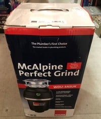 MCALPINE PERFECT GRIND PREMIUM KITCHEN SINK FOOD DRAIN WASTE DISPOSAL AIR SWITCH, BLACK.: LOCATION - E