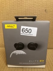 JABRA ELITE 85T TRUE WIRELESS EARBUDS ADVANCED ACTIVE NOISE CANCELLATION WITH LONG BATTERY LIFE AND POWERFUL SPEAKERS - WIRELESS CHARGING CASE - BLACK.: LOCATION - F