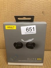 JABRA ELITE 85T TRUE WIRELESS EARBUDS ADVANCED ACTIVE NOISE CANCELLATION WITH LONG BATTERY LIFE AND POWERFUL SPEAKERS - WIRELESS CHARGING CASE - BLACK.: LOCATION - F