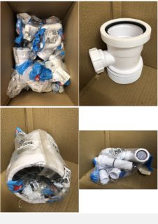 QUANTITY OF BATHROOM & PLUMBING ITEMS TO INCLUDE FLEXIBLE WC CONNECTOR 100 - 160MM: LOCATION - F