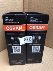 2 X OSRAM LEDRIVING HL BRIGHT H4/H19, WHITE: LOCATION - F