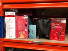 QUANTITY OF HEALTH & BEAUTY ITEMS TO INCLUDE REVLON ONE-STEP HAIR DRYER AND VOLUMIZER FOR MID TO LONG HAIR (ONE-STEP, 2-IN-1 STYLING TOOL, IONIC AND CERAMIC TECHNOLOGY, UNIQUE OVAL DESIGN) RVDR5222: