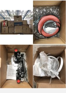 QUANTITY OF ASSORTED PLUMBING ITEMS TO INCLUDE GRUNDFOS PUMP: LOCATION - REAR TABLES(COLLECTION OR OPTIONAL DELIVERY AVAILABLE)