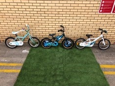 QUANTITY OF ASSORTED KIDS BIKES TO INCLUDE APOLLO SPARKLE: LOCATION - FRONT FLOOR(COLLECTION OR OPTIONAL DELIVERY AVAILABLE)