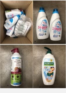 QUANTITY OF ASSORTED CLEANING & BEAUTY ITEMS TO INCLUDE MAMA EARTH ONION SHAMPOO - COLLECTION ONLY - LOCATION RIGHT RACK