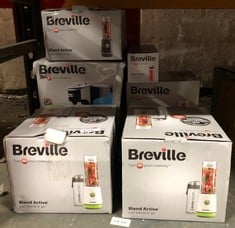 QUANTITY OF  ITEMS TO INCLUDE BREVILLE BLEND ACTIVE PERSONAL BLENDER & SMOOTHIE MAKER | 350W | 2 PORTABLE BLEND ACTIVE BOTTLES (600ML) | LEAK PROOF LIDS | WHITE & GREEN [VBL246]: LOCATION - A