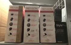 QUANTITY OF HEALTH & BEAUTY ITEMS TO INCLUDE REVLON ONE-STEP HAIR DRYER AND VOLUMISER FOR MID TO LONG HAIR (ONE-STEP, 2-IN-1 STYLING TOOL, IONIC AND CERAMIC TECHNOLOGY, UNIQUE OVAL DESIGN) RVDR5222: