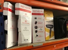 QUANTITY OF HEALTH & BEAUTY ITEMS TO INCLUDE REVLON ONE-STEP HAIR DRYER AND VOLUMISER FOR MID TO LONG HAIR (ONE-STEP, 2-IN-1 STYLING TOOL, IONIC AND CERAMIC TECHNOLOGY, UNIQUE OVAL DESIGN) RVDR5222: