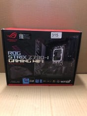 1 X ASUS ROG STRIX Z790-I GAMING WIFI INTEL® Z790 LGA 1700 MINI-ITX MOTHERBOARD, 10 + 1 POWER STAGES, DDR5, TWO M.2 SLOTS, PCIE® 5.0, WIFI 6E, THUNDERBOLT™ 4, AND USB 3.2 GEN 2X2 TYPE - RRP £371: LOC