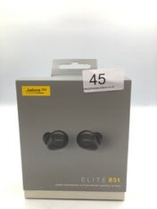 JABRA ELITE 85T TRUE WIRELESS EARBUDS ADVANCED ACTIVE NOISE CANCELLATION WITH LONG BATTERY LIFE AND POWERFUL SPEAKERS - WIRELESS CHARGING CASE - BLACK.: LOCATION - TOP 50 RACK