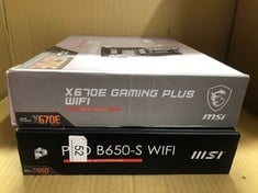 MSI X670E GAMING PLUS WIFI AMD MOTHERBOARD + MSI PRO B650-S WIFI AMD MOTHERBOARD: LOCATION - A