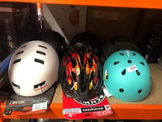 QUANTITY OF HELMETS TO INCLUDE SCHWINN THRASHER CHILD BIKE HELMET SIZE 47-53CM: LOCATION - D