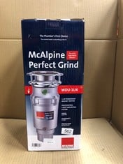 MCALPINE PERFECT GRIND PREMIUM FOOD WASTE DISPOSER: LOCATION - D