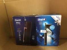 ORAL B PRO 3 3500 ELECTRIC TOOTHBRUSH + ORAL B PRO SERIES 3 ELECTRIC TOOTHBRUSH: LOCATION - D