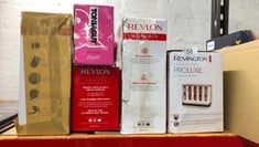 QUANTITY OF HEALTH & BEAUTY ITEMS TO INCLUDE REVLON ONE-STEP HAIR DRYER AND VOLUMISER FOR MID TO LONG HAIR (ONE-STEP, 2-IN-1 STYLING TOOL, IONIC AND CERAMIC TECHNOLOGY, UNIQUE OVAL DESIGN) RVDR5222: