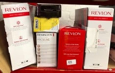 QUANTITY OF HEALTH & BEAUTY ITEMS TO INCLUDE REVLON ONE-STEP HAIR DRYER AND VOLUMISER FOR MID TO LONG HAIR (ONE-STEP, 2-IN-1 STYLING TOOL, IONIC AND CERAMIC TECHNOLOGY, UNIQUE OVAL DESIGN) RVDR5222: