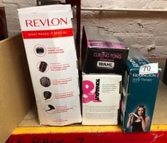 QUANTITY OF HEALTH & BEAUTY ITEMS TO INCLUDE REVLON ONE-STEP HAIR DRYER AND VOLUMISER FOR MID TO LONG HAIR (ONE-STEP, 2-IN-1 STYLING TOOL, IONIC AND CERAMIC TECHNOLOGY, UNIQUE OVAL DESIGN) RVDR5222: