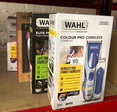 QUANTITY OF HEALTH & BEAUTY ITEMS TO INCLUDE WAHL COLOUR PRO CORDED CLIPPER, HEAD SHAVER, MEN'S HAIR CLIPPERS, COLOUR CODED GUIDES, FAMILY AT HOME HAIRCUTTING: LOCATION - A