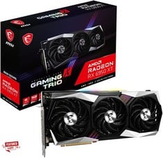 MSI RADEON RX 6950 XT GAMING X TRIO 16G GAMING GRAPHICS CARD - 16GB GDDR6, 2454 MHZ, PCI EXPRESS 4, 256-BIT, 3X DP V 1.4A, HDMI 2.1 , SUPPORTS 4K & 8K  RRP £1300: LOCATION - A RACK