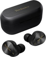 TECHNICS EAH-AZ80E-K WIRELESS EARBUDS WITH NOISE CANCELLING, 3 DEVICE MULTIPOINT BLUETOOTH, COMFORTABLE IN-EAR HEADSET, WIRELESS CHARGING,  RRP £259: LOCATION - A RACK