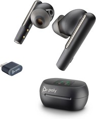 POLY VOYAGER FREE 60+ UC TRUE WIRELESS EARBUDS , PLANTRONICS  – NOISE-CANCELING MICS FOR CLEAR CALLS – ANC – SMART CHARGE CASE W/TOUCH CONTROLS–COMPATIBLE W/IPHONE, ANDROID, PC/MAC, ZOOM, TEAMS RRP £