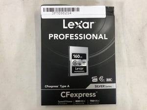 LEXAR 160GB CF EXPRESS TYPE A MEMORY CARD (RRP - £143).: LOCATION - B