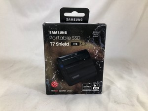 SAMSUNG 1TB T7 SHIELD PORTABLE SSD (RRP - £120): MODEL NO MU-PE1T0S: LOCATION - B