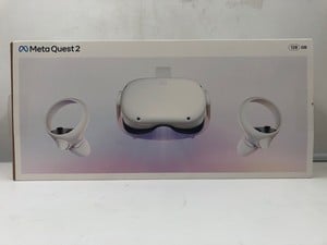 META 128GB QUEST 2 VR HEADSET MODEL NO KW49CM:: LOCATION - B