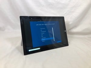 MICROSOFT SURFACE PRO 3 128GB LAPTOP INTEL CORE I5-4300U, 4GB RAM,:: LOCATION - B