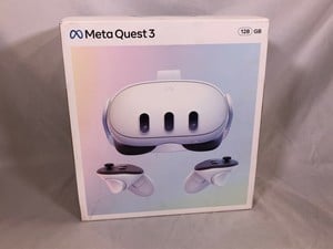 META QUEST 3 V.R HEADSET (RRP - £479): MODEL NO S3A: LOCATION - B