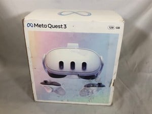 META QUEST 3 V.R HEADSET (RRP - £479): MODEL NO S3A: LOCATION - B