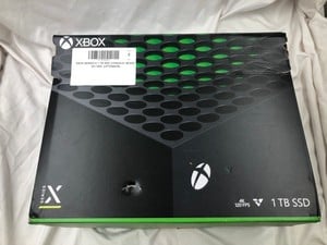 XBOX SERIES X 1 TB SSD CONSOLE: MODEL NO 1882: LOCATION - A