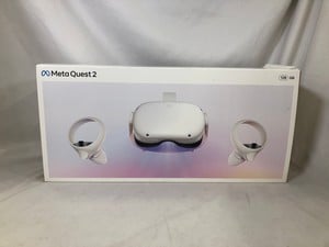 META QUEST 2 128GB V.R HEADSET: MODEL NO KW49CM: LOCATION - B