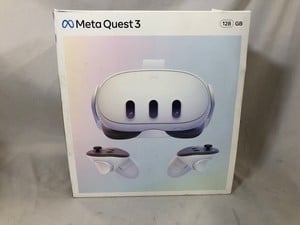 META QUEST 3 128 GB VR HEADSET (RRP - £479): MODEL NO S3A: LOCATION - B