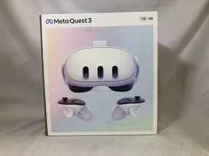 META QUEST 3 128 GB VR HEADSET (RRP - £479): MODEL NO S3A: LOCATION - B