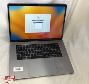 APPLE MACBOOK PRO 15 INCH 2TB SSD LAPTOP: MODEL NO A1990. INTEL CORE I9-9980 HK, 32GB RAM,: LOCATION - B