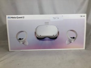 META QUEST 2 128GB VR HEADSET: MODEL NO KW49CM: LOCATION - B