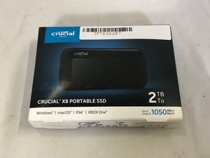 CRUCIAL 2TB X8 PORTABLE SSD SSD: MODEL NO CT2000X8SSD9A: LOCATION - B