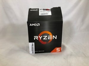 AMD RYZEN 5 5600 PROCESSOR )6CT/12T, 35MB CACHE, UP TO 4.6 GHZ MAX BOOST) CPU CHIP (RRP - £280).: LOCATION - B