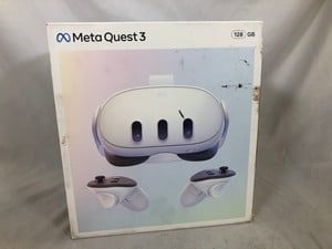 META QUEST 3 128GB V.R HEADSET (RRP - £479): MODEL NO S3A: LOCATION - C